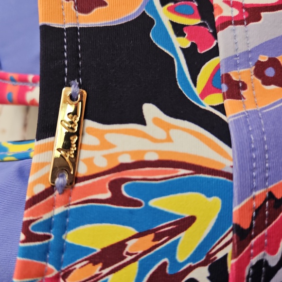 NWT Women's Paisley Parade V-Wire One Piece Swim Suit Size 12 - Picture 10 of 16